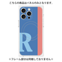 プレミアムパネル with MagSafe［ オリジナル - initial color line - R blue ］
