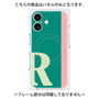プレミアムパネル with MagSafe［ オリジナル - initial color line - R green ］