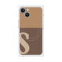プレミアムパネル with MagSafe［ オリジナル - initial two tone - S brown ］