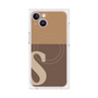 プレミアムパネル with MagSafe［ オリジナル - initial two tone - S brown ］