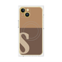 プレミアムパネル with MagSafe［ オリジナル - initial two tone - S brown ］