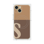 プレミアムパネル with MagSafe［ オリジナル - initial two tone - S brown ］