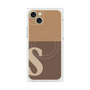 プレミアムパネル with MagSafe［ オリジナル - initial two tone - S brown ］