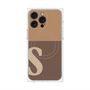 プレミアムパネル with MagSafe［ オリジナル - initial two tone - S brown ］