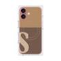 プレミアムパネル with MagSafe［ オリジナル - initial two tone - S brown ］