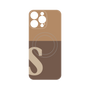 プレミアムパネル with MagSafe［ オリジナル - initial two tone - S brown ］