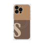 プレミアムパネル with MagSafe［ オリジナル - initial two tone - S brown ］