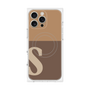 プレミアムパネル with MagSafe［ オリジナル - initial two tone - S brown ］