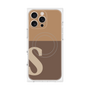 プレミアムパネル with MagSafe［ オリジナル - initial two tone - S brown ］