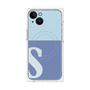 プレミアムパネル with MagSafe［ オリジナル - initial two tone - S blue ］