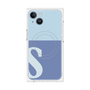 プレミアムパネル with MagSafe［ オリジナル - initial two tone - S blue ］