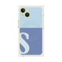 プレミアムパネル with MagSafe［ オリジナル - initial two tone - S blue ］