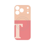プレミアムパネル with MagSafe［ オリジナル - initial two tone - T pink ］