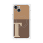 プレミアムパネル with MagSafe［ オリジナル - initial two tone - T brown ］
