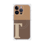プレミアムパネル with MagSafe［ オリジナル - initial two tone - T brown ］