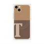 プレミアムパネル with MagSafe［ オリジナル - initial two tone - T brown ］