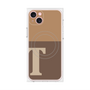 プレミアムパネル with MagSafe［ オリジナル - initial two tone - T brown ］