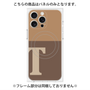 プレミアムパネル with MagSafe［ オリジナル - initial two tone - T brown ］