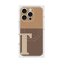 プレミアムパネル with MagSafe［ オリジナル - initial two tone - T brown ］