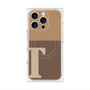 プレミアムパネル with MagSafe［ オリジナル - initial two tone - T brown ］