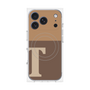 プレミアムパネル with MagSafe［ オリジナル - initial two tone - T brown ］