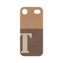 プレミアムパネル with MagSafe［ オリジナル - initial two tone - T brown ］