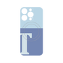 プレミアムパネル with MagSafe［ オリジナル - initial two tone - T blue ］