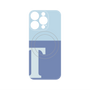 プレミアムパネル with MagSafe［ オリジナル - initial two tone - T blue ］