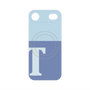 プレミアムパネル with MagSafe［ オリジナル - initial two tone - T blue ］