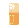 プレミアムパネル with MagSafe［ オリジナル - initial two tone - U orange ］