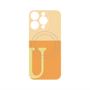 プレミアムパネル with MagSafe［ オリジナル - initial two tone - U orange ］