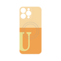 プレミアムパネル with MagSafe［ オリジナル - initial two tone - U orange ］