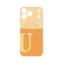 プレミアムパネル with MagSafe［ オリジナル - initial two tone - U orange ］