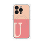 プレミアムパネル with MagSafe［ オリジナル - initial two tone - U pink ］