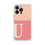 プレミアムパネル with MagSafe［ オリジナル - initial two tone - U pink ］