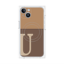 プレミアムパネル with MagSafe［ オリジナル - initial two tone - U brown ］