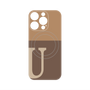 プレミアムパネル with MagSafe［ オリジナル - initial two tone - U brown ］