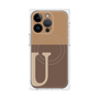 プレミアムパネル with MagSafe［ オリジナル - initial two tone - U brown ］