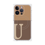 プレミアムパネル with MagSafe［ オリジナル - initial two tone - U brown ］