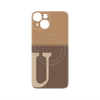プレミアムパネル with MagSafe［ オリジナル - initial two tone - U brown ］