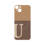 プレミアムパネル with MagSafe［ オリジナル - initial two tone - U brown ］