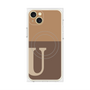 プレミアムパネル with MagSafe［ オリジナル - initial two tone - U brown ］
