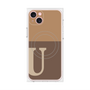 プレミアムパネル with MagSafe［ オリジナル - initial two tone - U brown ］