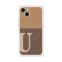 プレミアムパネル with MagSafe［ オリジナル - initial two tone - U brown ］