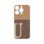 プレミアムパネル with MagSafe［ オリジナル - initial two tone - U brown ］
