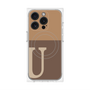 プレミアムパネル with MagSafe［ オリジナル - initial two tone - U brown ］