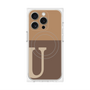 プレミアムパネル with MagSafe［ オリジナル - initial two tone - U brown ］