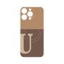 プレミアムパネル with MagSafe［ オリジナル - initial two tone - U brown ］