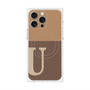 プレミアムパネル with MagSafe［ オリジナル - initial two tone - U brown ］