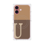 プレミアムパネル with MagSafe［ オリジナル - initial two tone - U brown ］